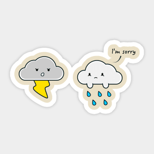 Cloud argument Sticker